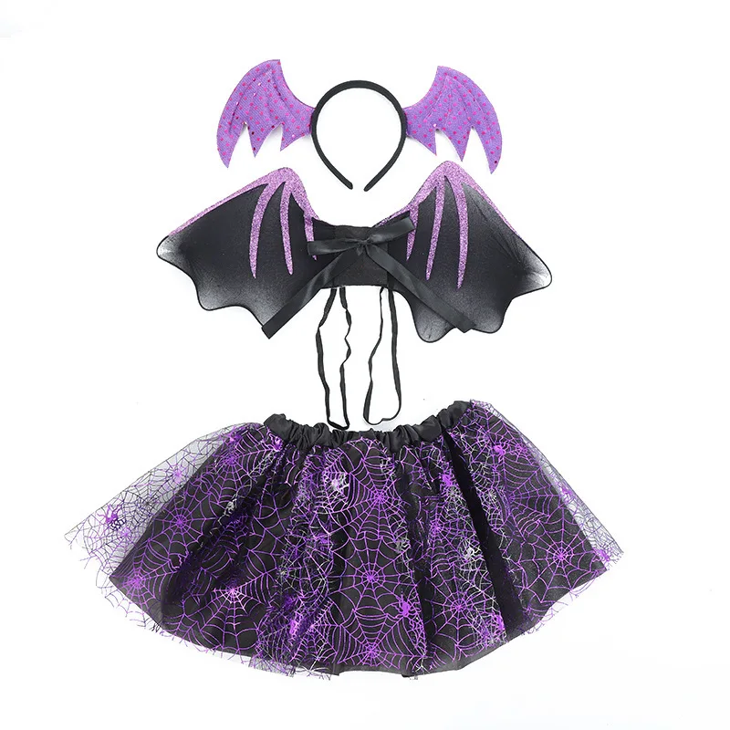 Carnavalife Falda Tutú Para Mujer, Diadema O Sombrero En Diseño De Halloween, Disfraz Para Cosplay De Fantasma Bruja Calavera (Bruja D