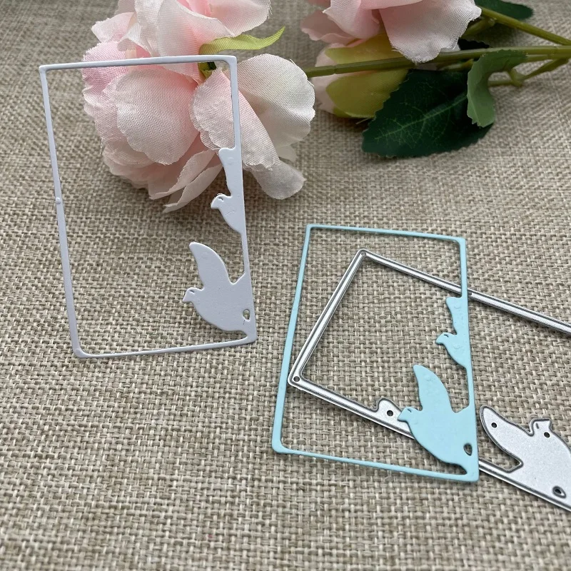 

Металлические трафареты в виде голубя рамка птица трафареты для «сделай сам» Скрапбукинг декоративное тиснение ручная работа высекальные шаблоны форма