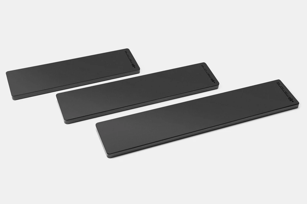 Mstone-descanso de Pulso Cristal Preto Feito de Pés de Borracha de Vidro k5 para Teclado Mecânico Gh60 Xd60 Xd64 80 87 100 104 Xd84 - Imagem 2