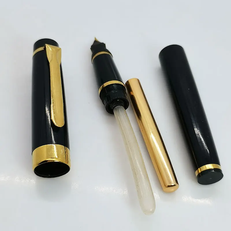 Hua shi-大型筆記万年筆、太い棒の文房具、珍しい古い