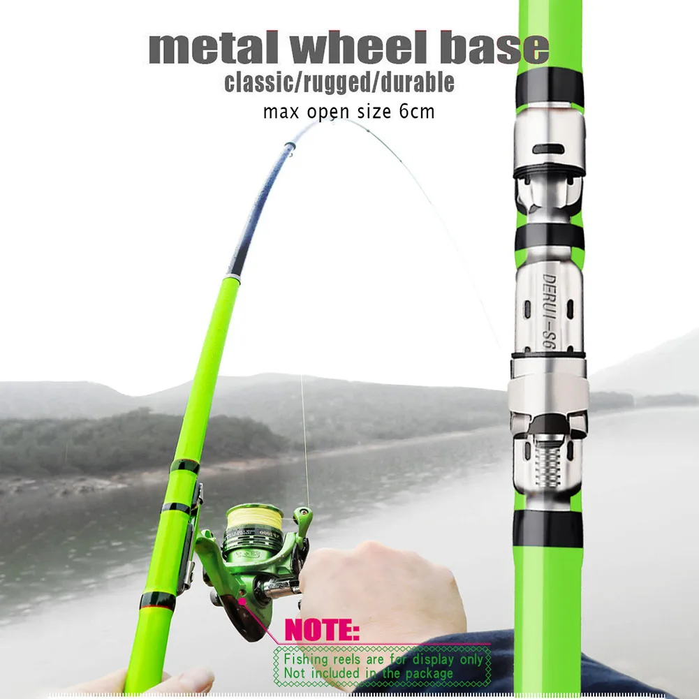 1PC Lure Fishing Rod 3.6m/4.5m/5.4m/6.3m Portable Fishing Pole With Stainless Steel Guide Ring For Seawater Freshwater