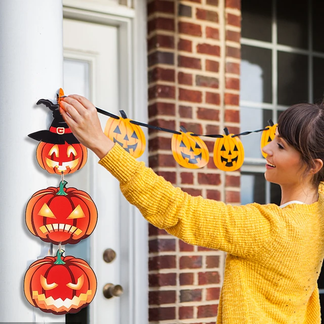 sinais feliz dia das bruxas  abóbora Halloween Decoração