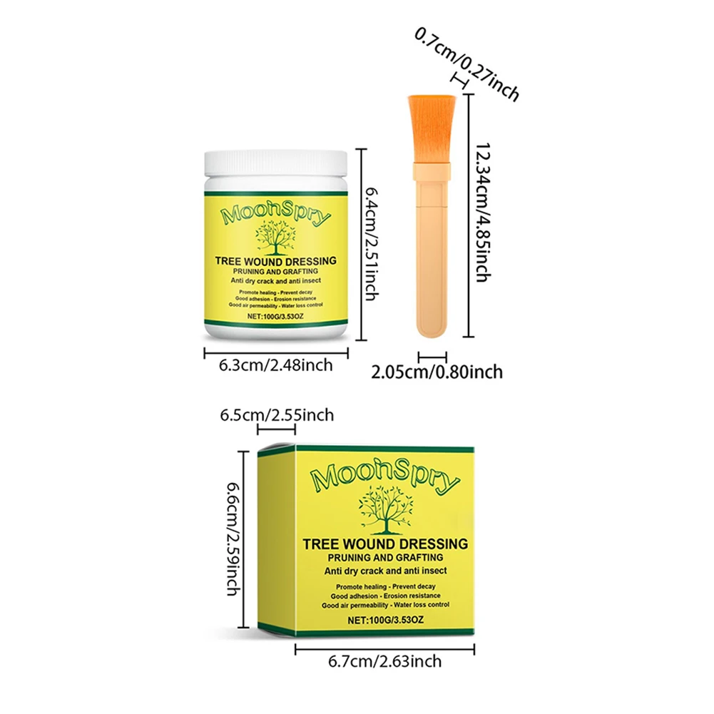 Tree Wound Sealer Tree Pruning Sealer Cutting Paste Plant Grafting Pruning Sealer Brush Bonsai Plant Grafting And Wound Repair Tools