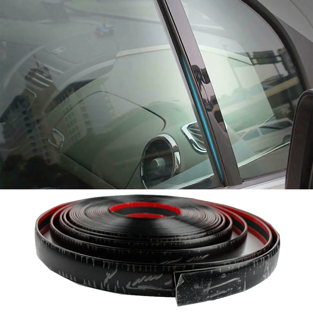 블랙 충돌 방지 스트립 자동차 문짝 장식 몰딩 부품, SUV 측면 보호, 부드러운 PVC 액세서리 트림, 3ft * 2in