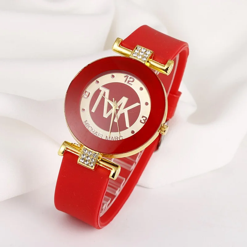 Womens Watch Brand TVK Watch for Women Gift Silica Gel Quartz