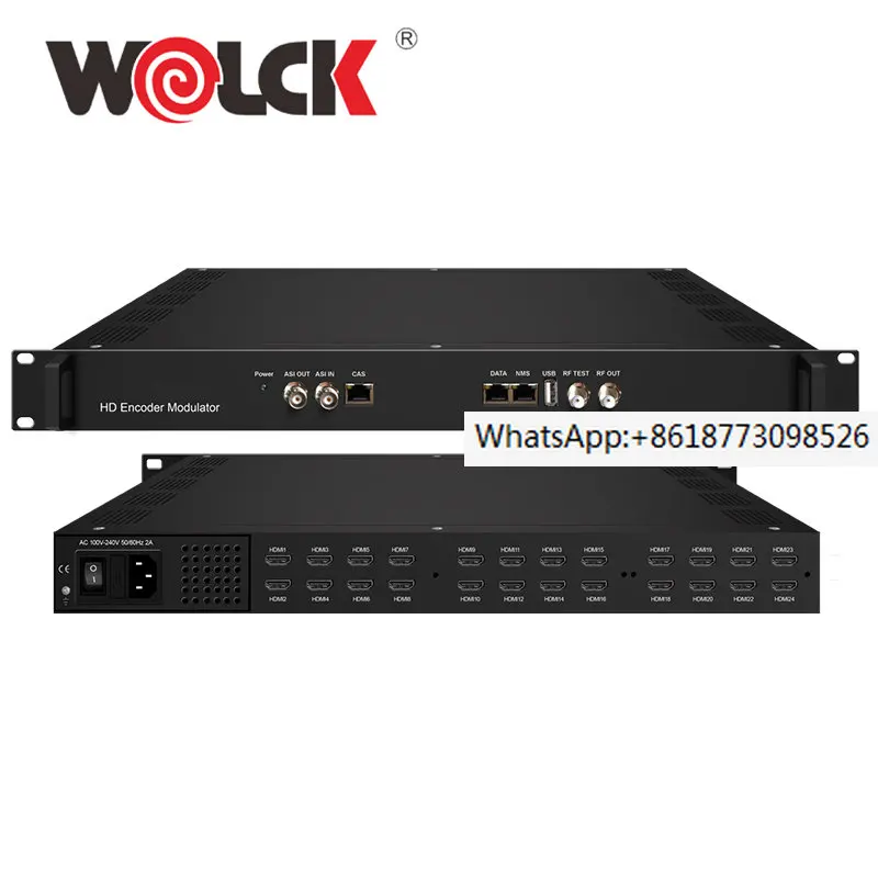 Modulatore Encoder Tv Digitale Hd H264 Hdmi 16/24 Dvb-T Isdb-T Dvb-C Atsc