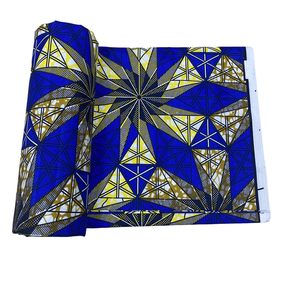 Elegant Polyester African Fabric for Women Traditional African Ankara Batik Fabric