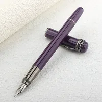 Luxury Metal  Black Metal Fountain Pen Fine Nib 0.5mm / Grey Clip Elegant Business Office Gift Pen 2