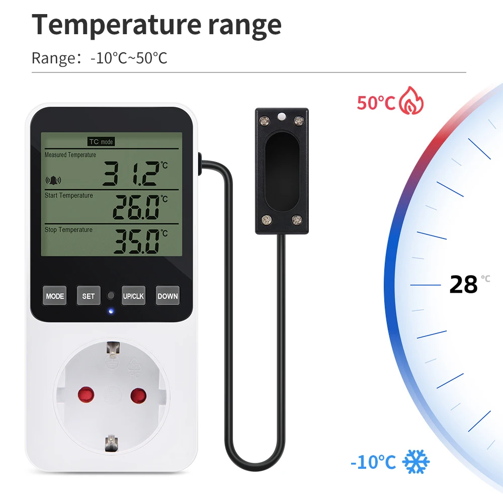Digital Thermostat Temperature Control LCD Display