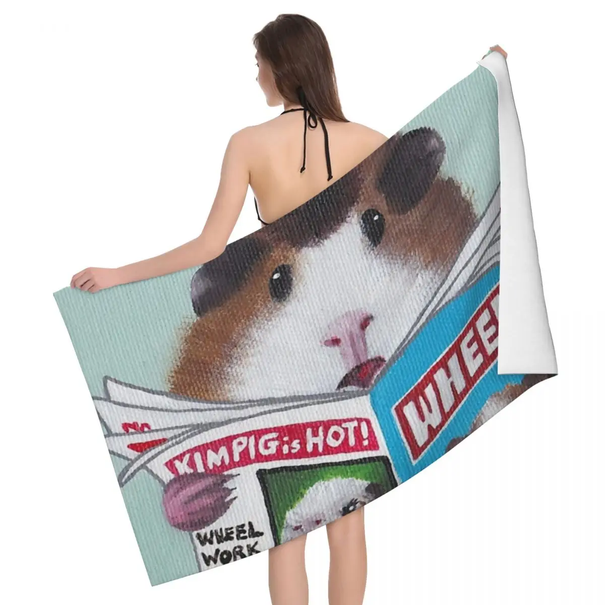 

Интересное банное полотенце для морской свиньи 80x130 см, абсорбирующее полотенце для пикника