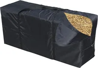 Horse Hay Bales Storage Bag Waterproof Collapsible Bag Hay Bale Tote Bag with Zipper for Horse Goats Hay Storage 1