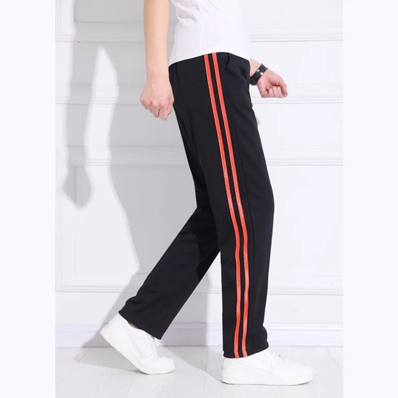 

2023 Summer Unisex New Track Pants Casual Sweatpants mens Striped Bastic Trousers Straight Pants Joggers Simple Work Pants