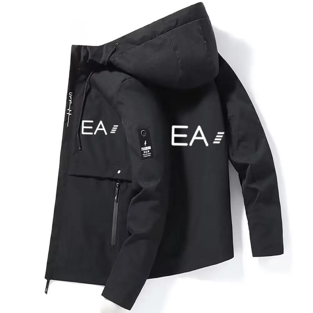 

Jaqueta masculina с капучинатором, cor lisa, moda, casaco de montanhismo, ciclismo, popular, nova, primavera e outono, 2024