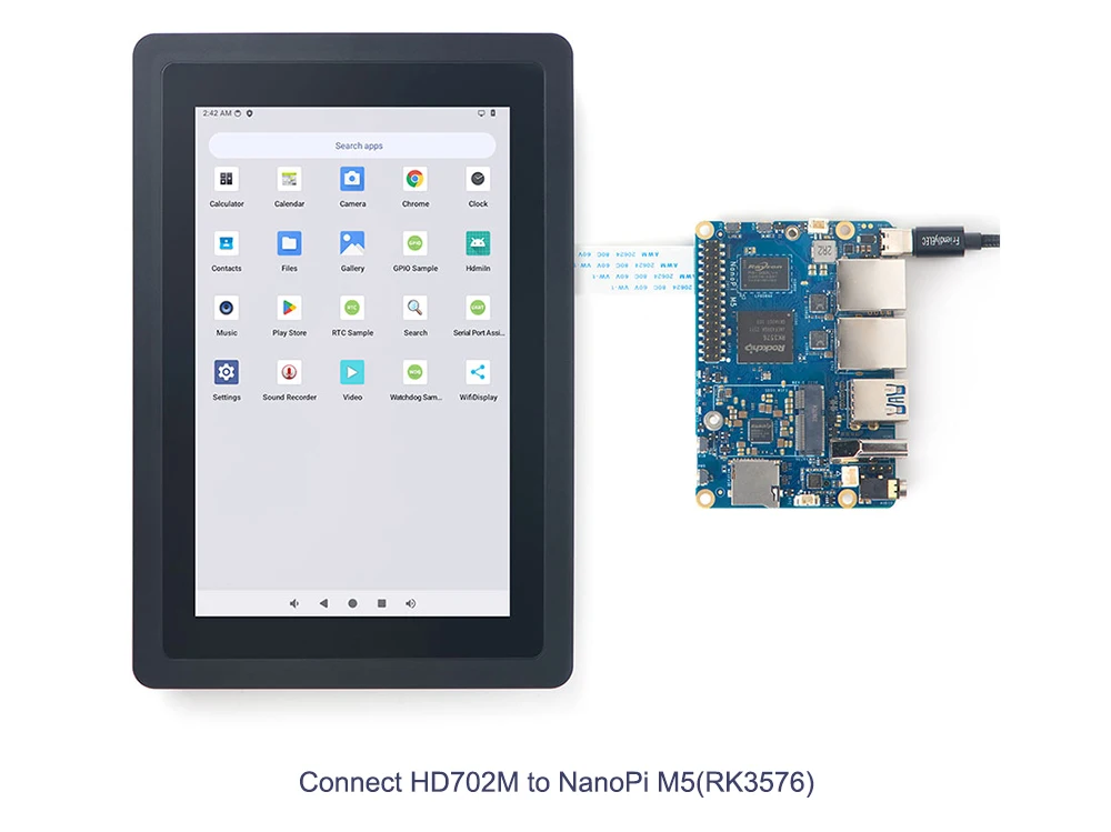 HD702M 7 Inch Capacitive Touch Screen LCD 800x1280 Resolution MIPI Interface App