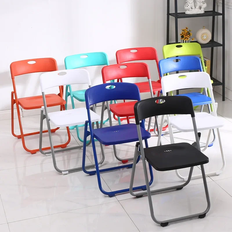 Plastic Folding Chair Garden Picnic Camping Chair Household Office Easy Storage Portable Storage Folding