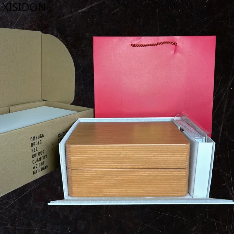 Watch Storage Box New Wood Leather Automatic Watch Display Big Box Jewelry Storage Organizer Case Decoration Gift Man Xisidon Watch Container Box