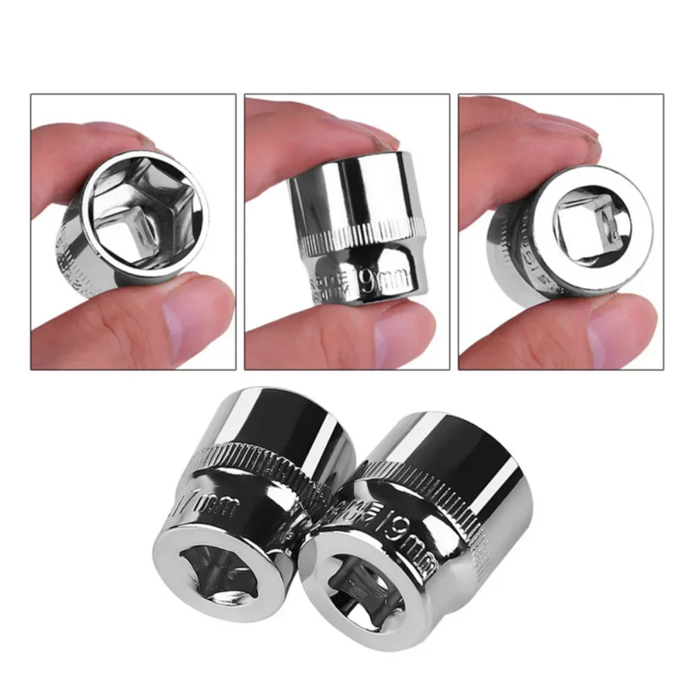 6-24mm 3/8" Square Drive Socket Bit Removal Tools for Wrench Socket Power Tool Accessories CRV Spanner Ratchet Wrench Nut 4