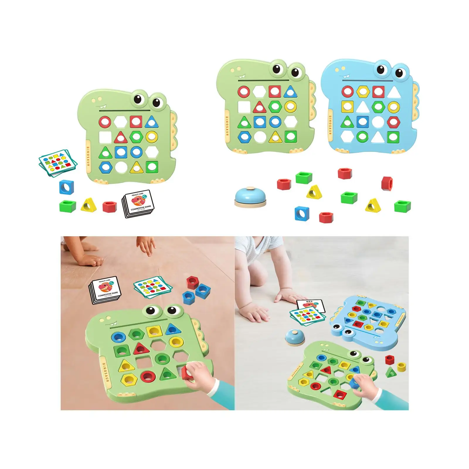 Shape Matching Game Development Toy Color and Shapes Puzzles Geometric Shape Quick Matching Board for Children Preschool
