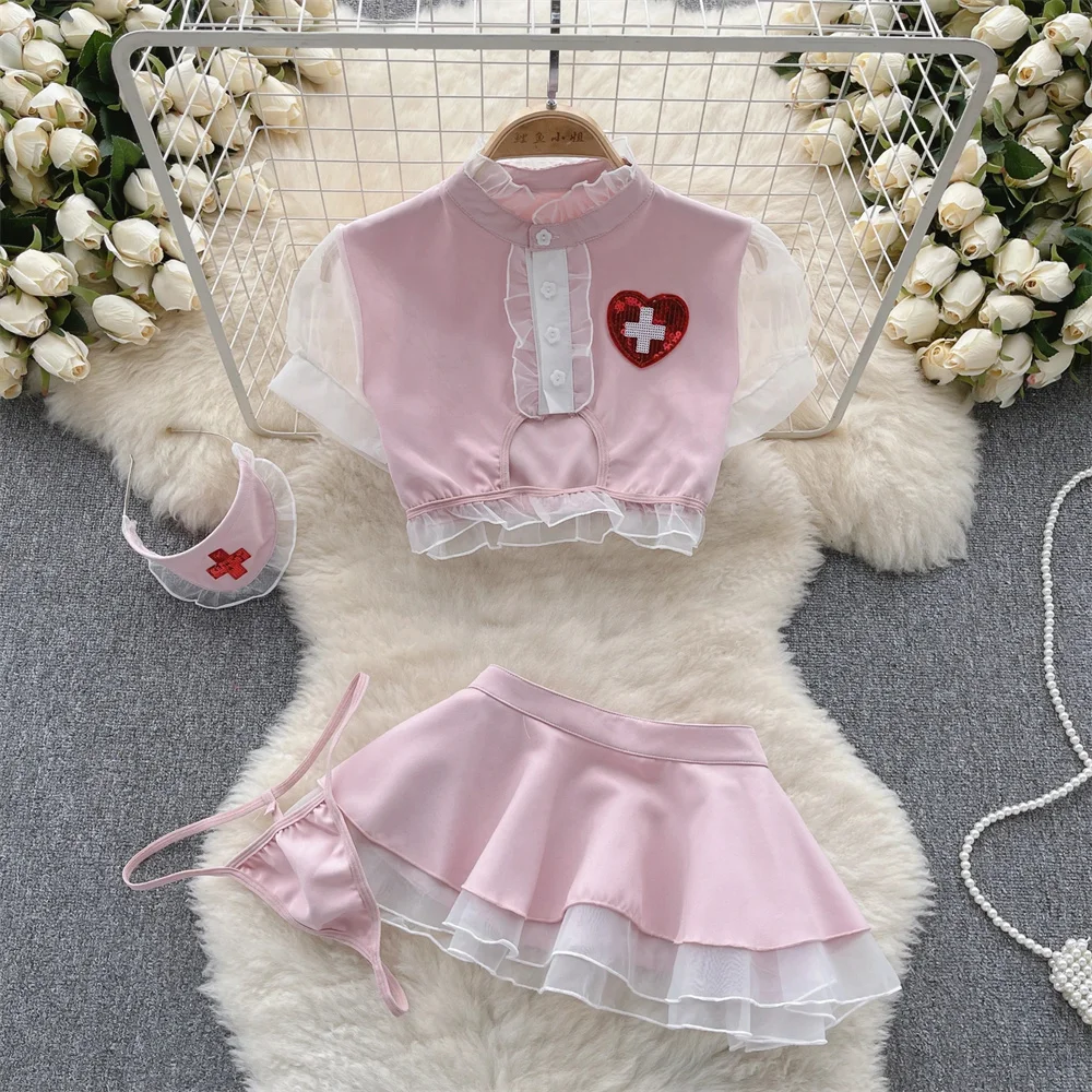 Cute Sweet Women Yellow Squirrel Cotton Sexy Romper Onesie Pajamas Half Sleeve Tank Tops cartoon Tight Fitting Interest Bodysuit