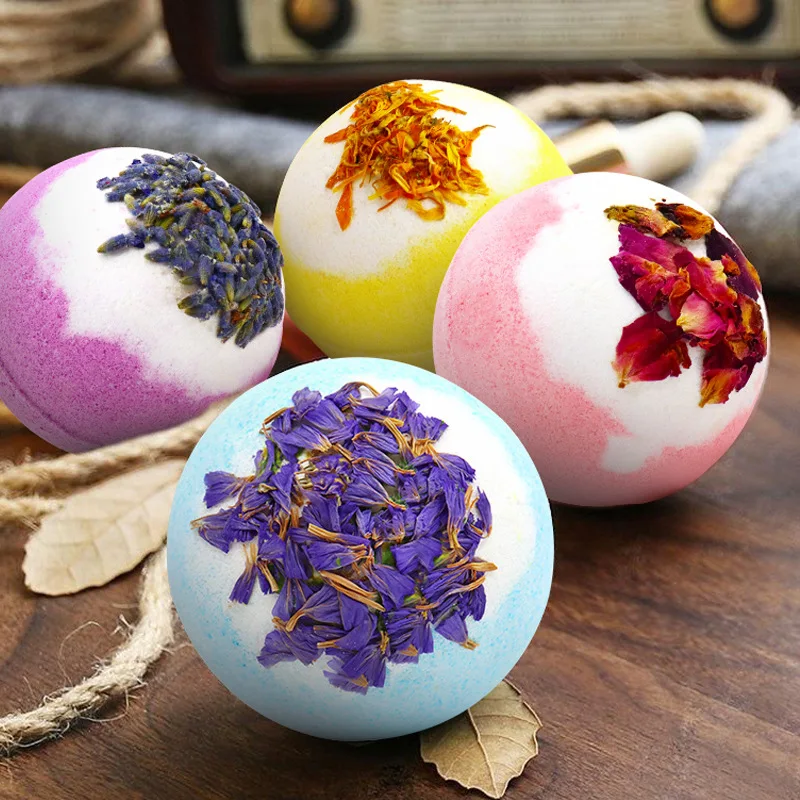 Scented Bath Bombs with Essential Oils for Relaxation