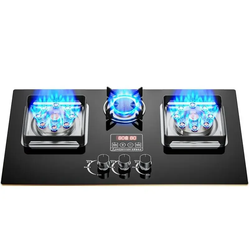 Household gas stove. For liquefied gas or embedded natural gas. Fierce fire. Dual-use. Stoves table. Kitchen hob. New. 5