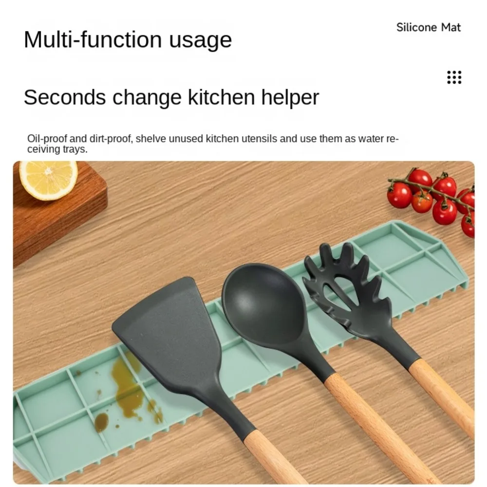 Silicone Kitchen Sink Drain Mat Anti Slip Splash Guard