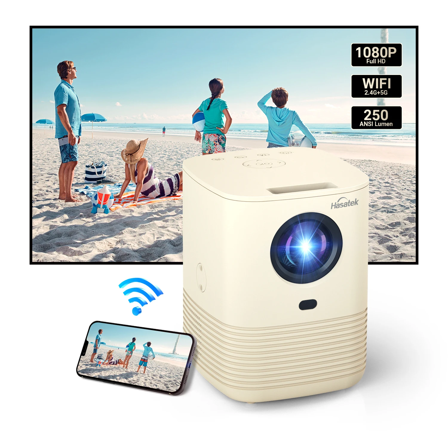

Портативный проектор для домашнего кинотеатра, видео Led Oem Odm 1080p Поддержка 4k смарт мини-проектор, местный запас