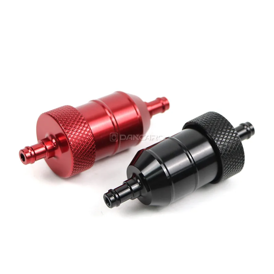 Motorcycle Fuel Filter Universal 8mm Engine Inline Carb CNC Gasoline Fuel Gas Filter Motor Oil Filters Off Road ATV Accessories