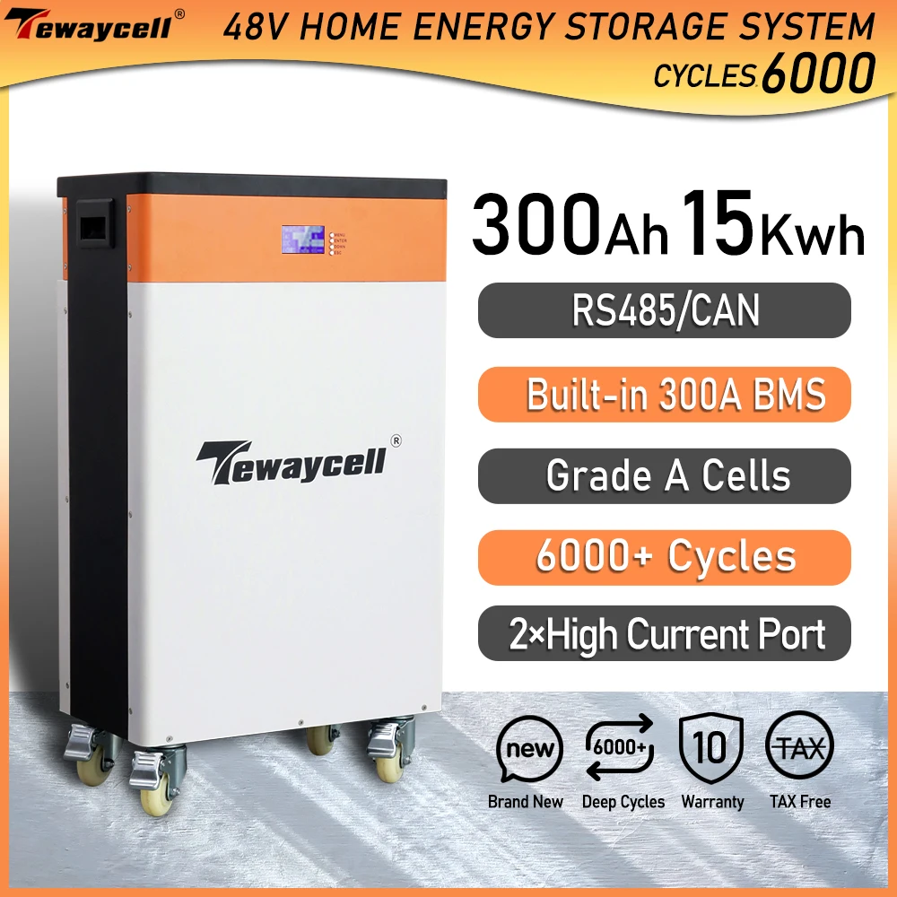 NEW 48V 300Ah LiFePO4 Battery 15KW Powerwall With RS485 CAN Built in ...