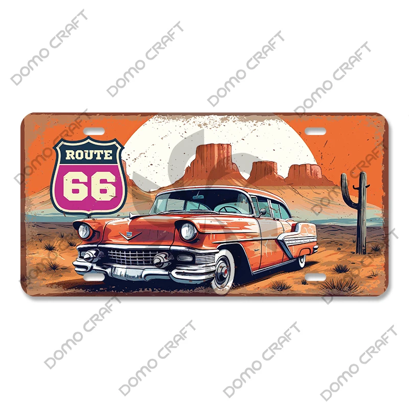 Route 66 targa in metallo targhe in metallo Vintage Moto Car Metal Poster Wall Decor per Garage Bar Pub Moto Club  15