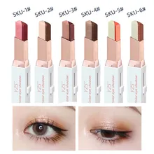 

Double Color Eyeshadow Pencil Waterproof Long Lasting Glitter Shimmer Eye Shadow Pen Cosmetics Highlighter Stick Eye Makeup Tool