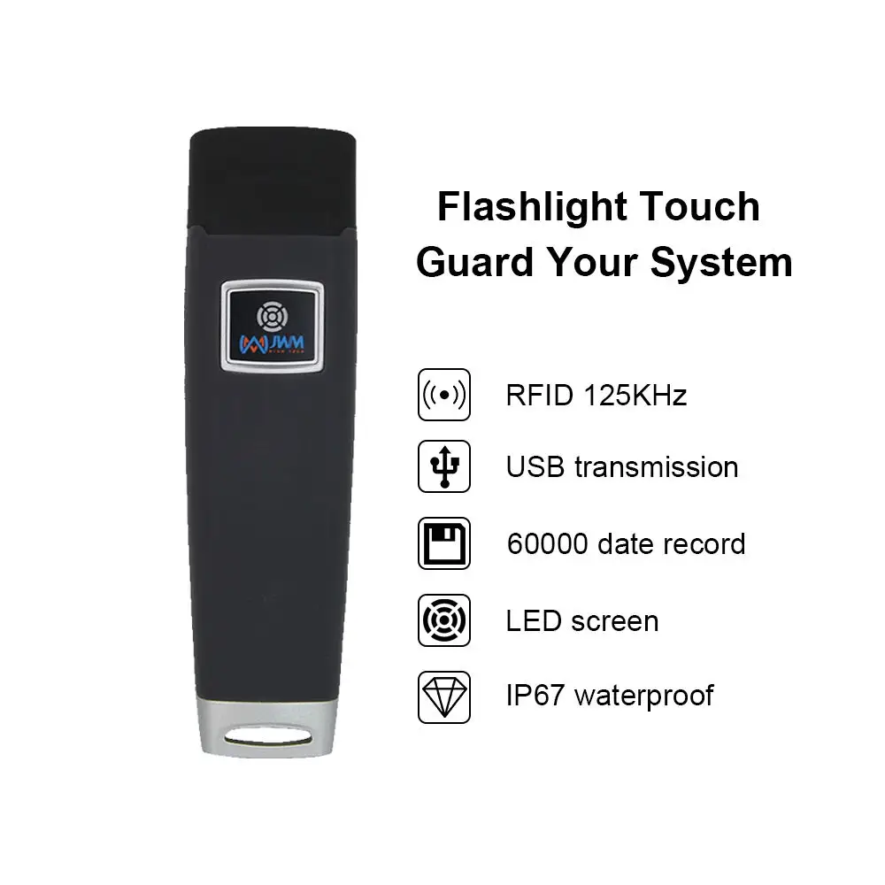 JWM Guard Tour Patrol System, RFID Security Guard Equipment with LCD Screen, Professional Monitoring Attendance System
