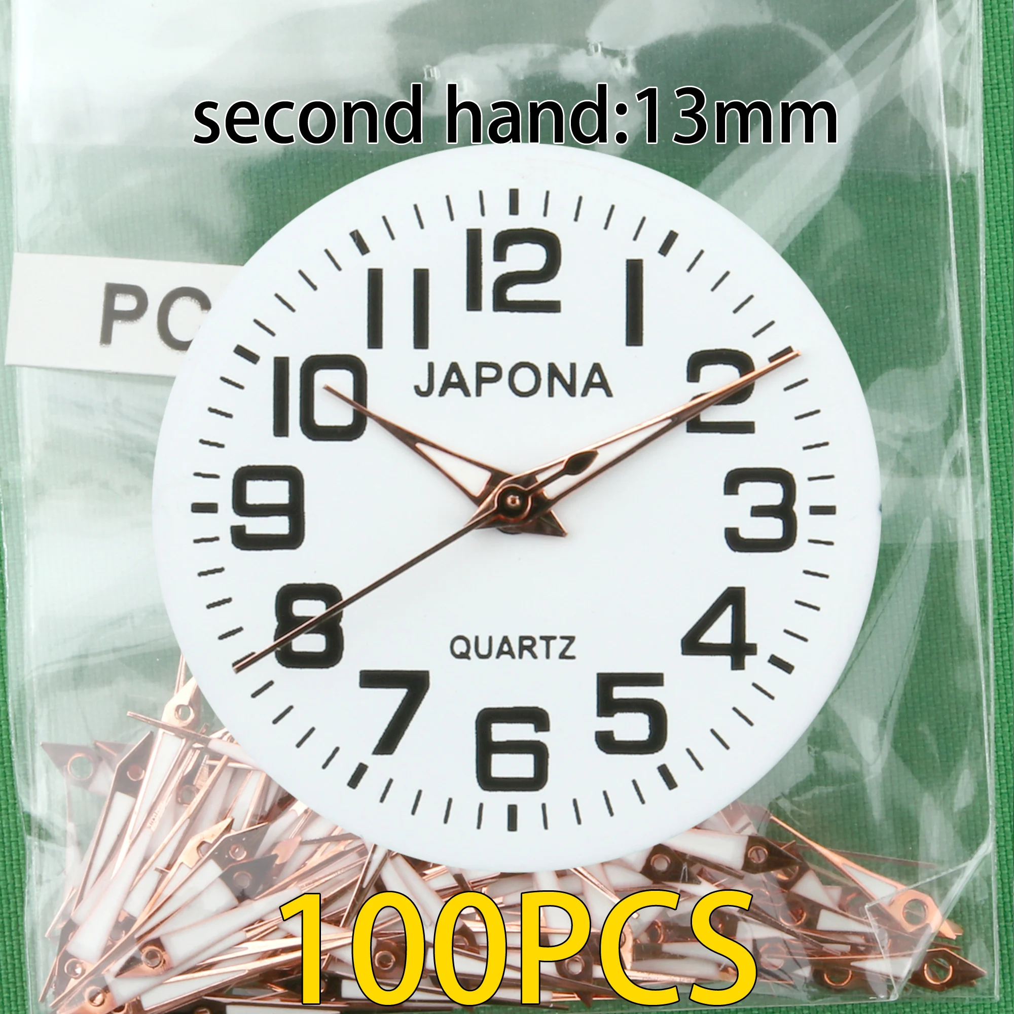 Elegant Silvery Rose Gold Watch Hands - 13mm