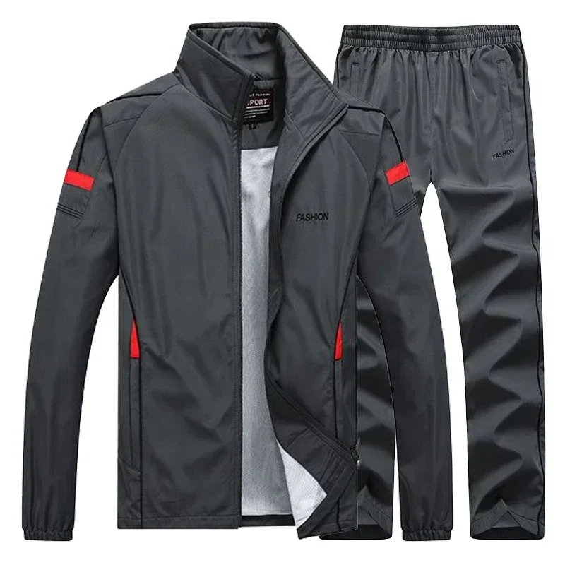 Men's Sportswear Track Suits Spring Autumn Casual Sportsuit Hoodies&Sweatpants 2 Pieces Jacket+pants Sets Tracksuit Men Clothing 6