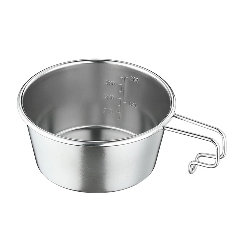 

450ml Stainless Steel Mugs with Handle 450ML Coffee Tea Cup Camping Dropship
