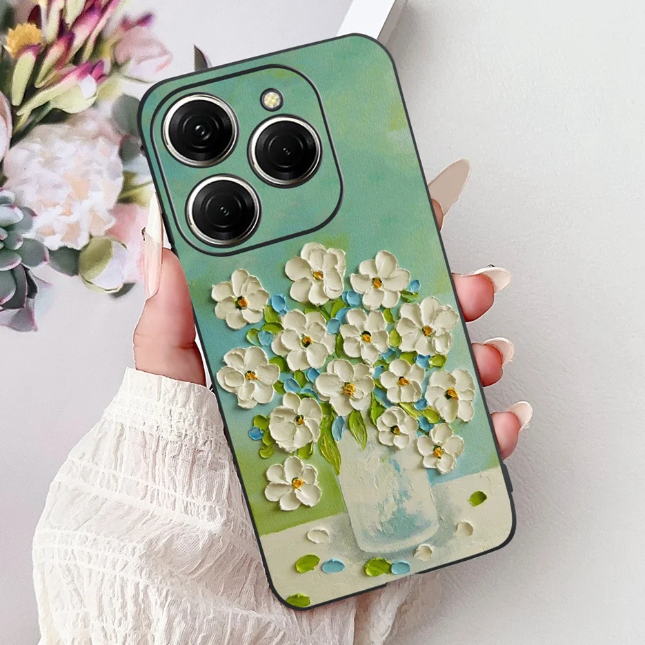 Stylish Painted Soft TPU Phone Case - For Tecno Spark 20 Series