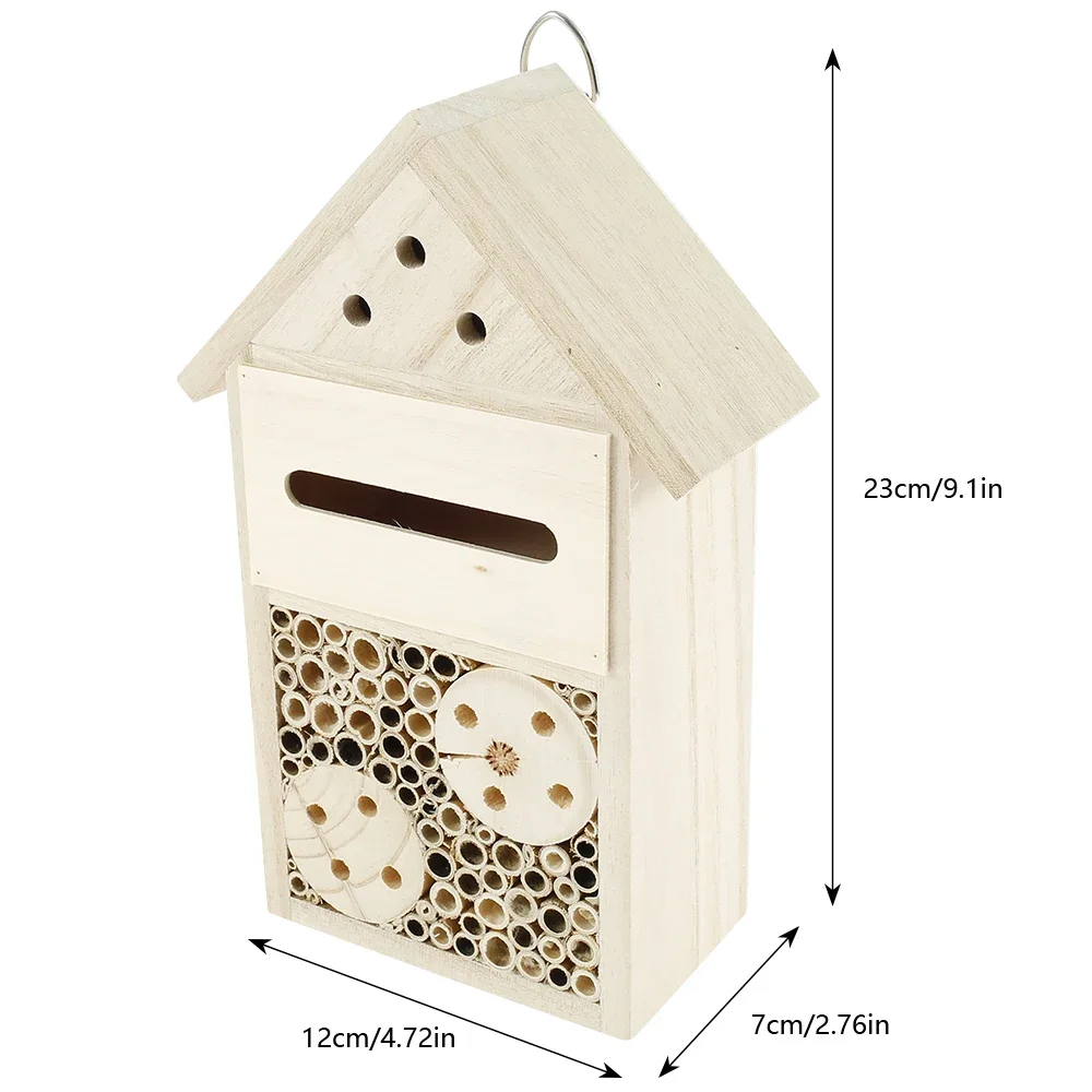 Wooden Insect House Bees Nesting Habitat Beekeeping Equipment For Garden Decoration beekeeping tools bee breeding box
