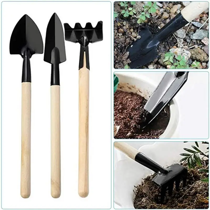 

Small Indoor Gardening Tool Set 12pcs Mini Garden Hand Transplanting Succulent Tools Ergonomic Multifunctional Bonsai Tool Kit