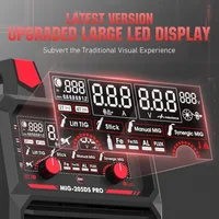 MIG Welder, 200Amp 110/220V Dual Voltage,5 in 1Gas/Flux Core/Spool Gun/Lift TIG/Stick Multiprocess Aluminum,Spool Gun Compatible 2
