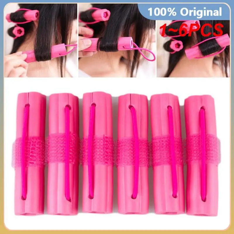 1~6PCS Hot!Wave Formers Soft Foam Sponge Hair Curler Sleeping Styling Tools Hair Curlers Rollers Wavy Hair Accessories