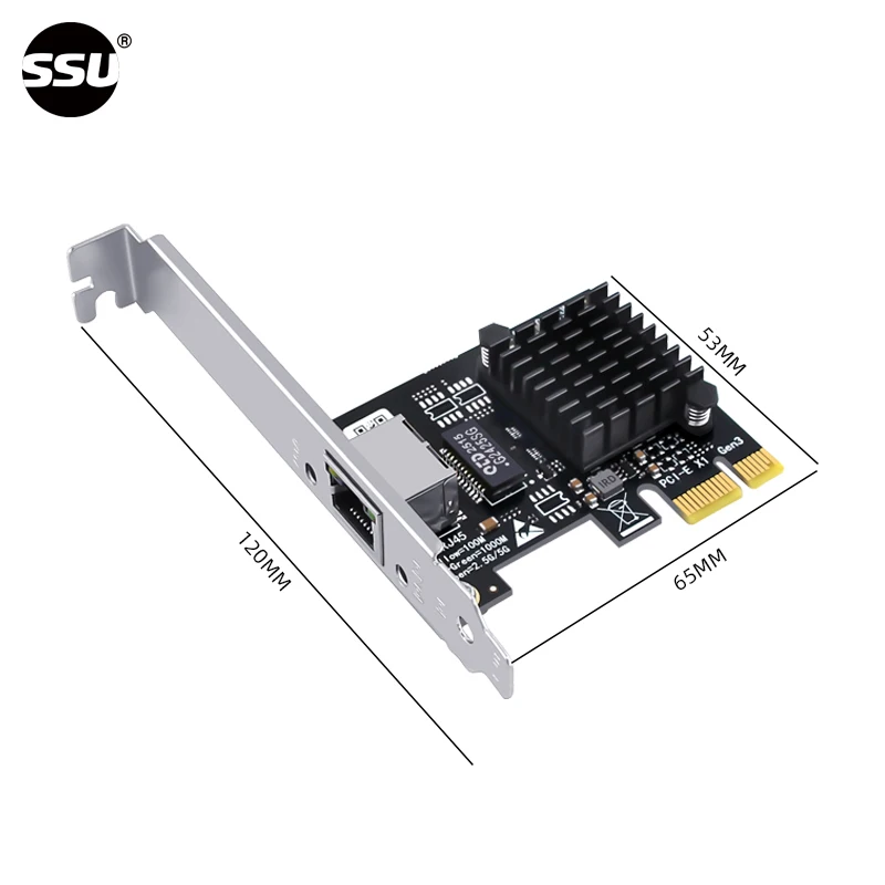 컴퓨터 5G 유선 네트워크 카드 이더넷 5Gbps 데스크탑 PCI-E x1에서 5G 네트워크 어댑터 5000Mbps로, 윈도우 10/11에 적합