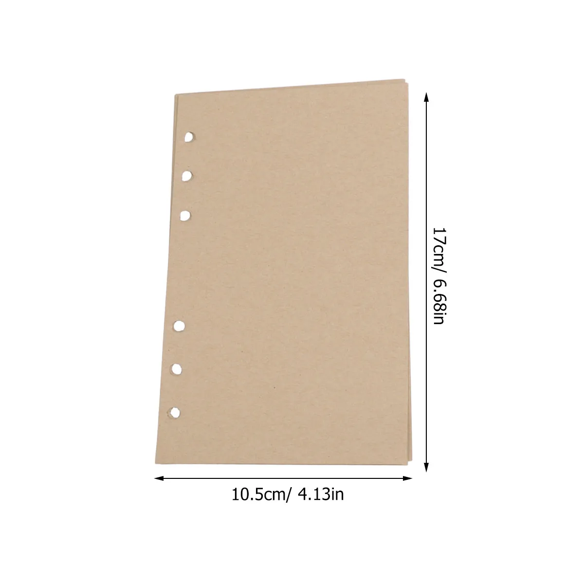 320매 A6 6링 바인더용 빈 리필 용지, 여행, 사무실, 일상용으로 적합한 부드럽고 튼튼한 줄지어진 노트 리필 심지