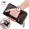 WILLIAMPOLO Luxury Brand Men Clutch Bag Large Capacity Men Wallets Cell Phone Pocket High Quality Multifunction Wallet For Men 3