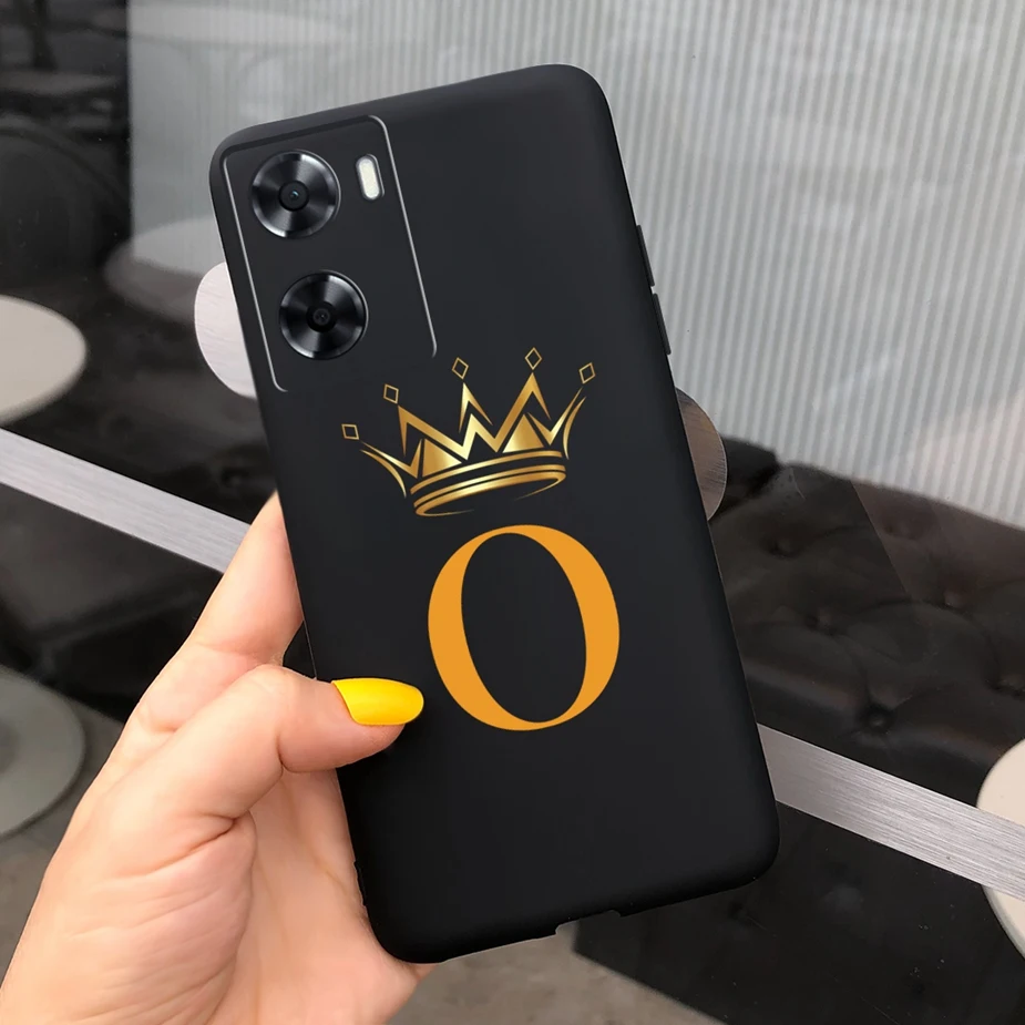 Cute Crown Letters Soft TPU Matte Phone Case - Enhanced Protection and Style