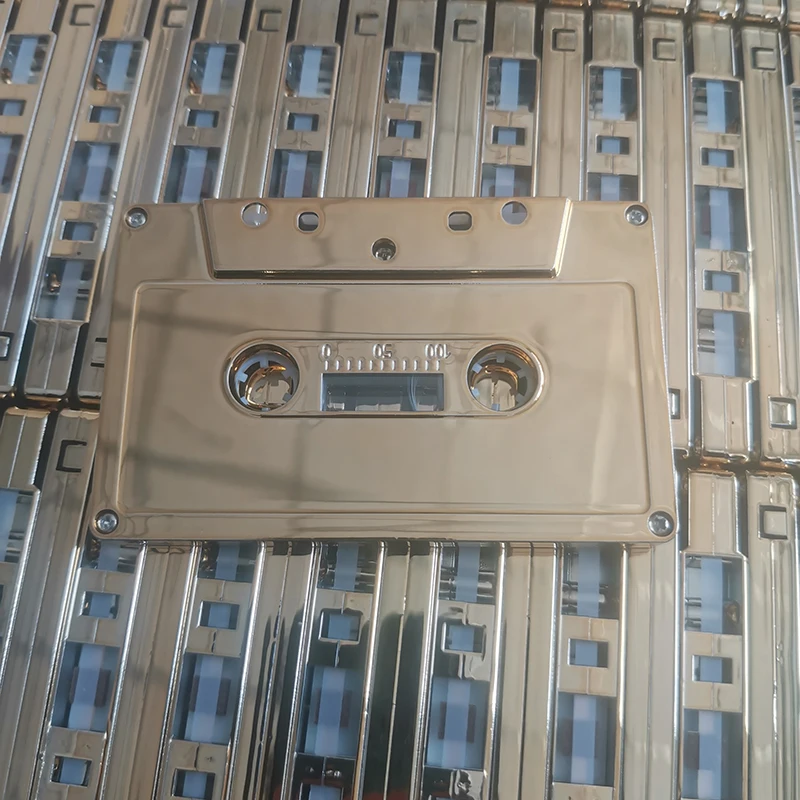 Gilded Electroplated Blank Audio Tape Standard Cassette Blank Tape Player Empty Magnetic Audio For Speech Music Recording