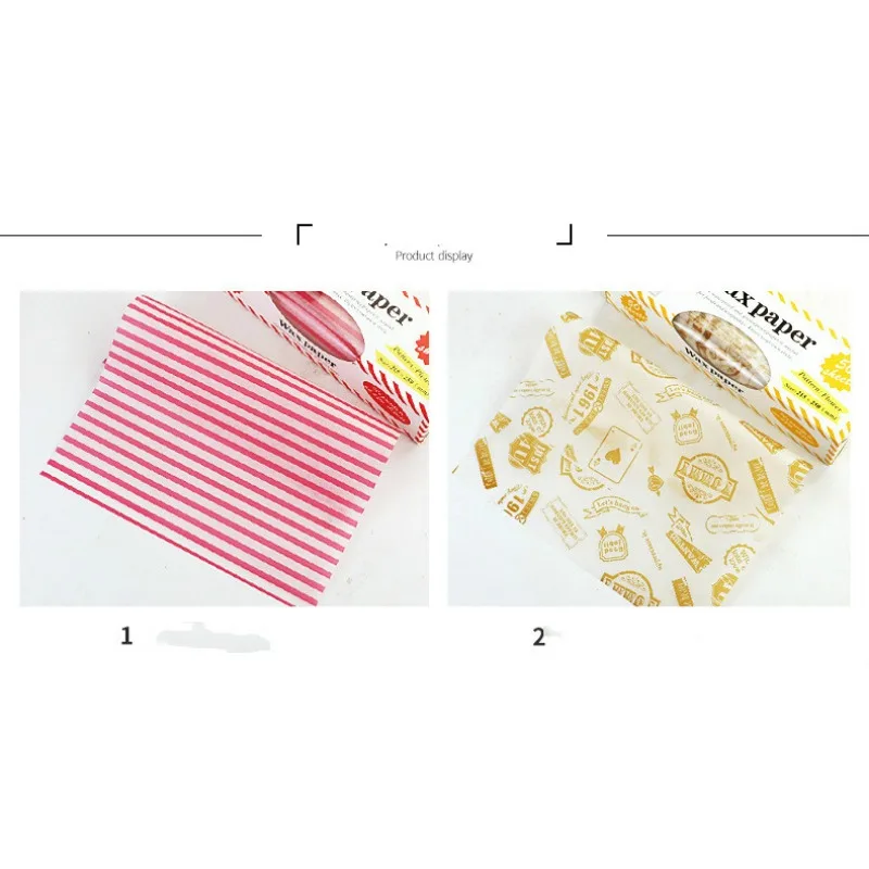 Bulk Pack: Premium Wax Paper Food Wrappers - Grease-Resistant Baking & Wrapping Sheets