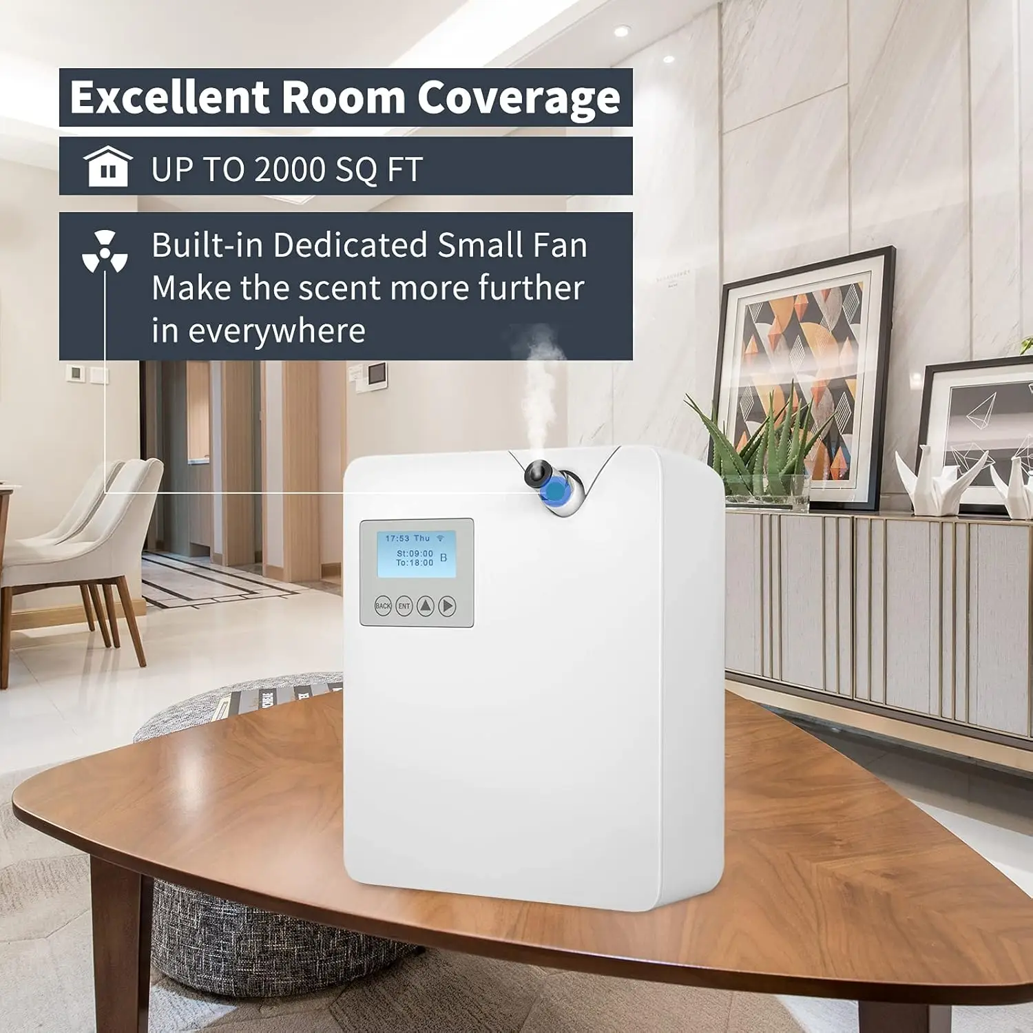 Air Machine with Cold-Air Tech for Home, Hotel Collection Diffuser, Waterless Essential Oil Diffuser 300ML