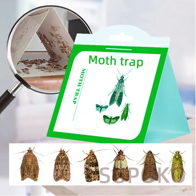 Moths Gyilkos Erős Tapadási Lepke Csapdabot Papírt, Hogy Csökkentse A Lepkék Fizika Becsapódási Buktató Gödör Horog Promóciót Ajándékkal