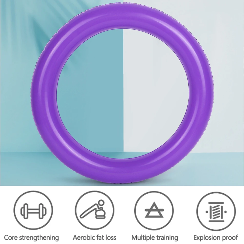 체육관 요가 공 기본 미끄럼 방지 방폭 PVC 필라테스 라운드 운동 45-75cm 요가 공에 대한 안정적인 균형 고정 링을 두껍게