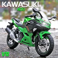 1:12 Scale Kawasaki Ninja 400 Motorbike Alloy Model Toys Vehicles Collective Home Decor Children Boys Motorcycle Toys Gift 1